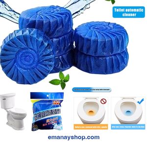 Automatic toilet bowl cleaner tablet for keeping toilet fresh, clean and odor-free with every flush.