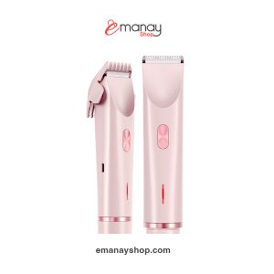 Double Head Unisex Electric Shaver with USB rechargeable battery and IPX7 waterproof design for body hair trimming.