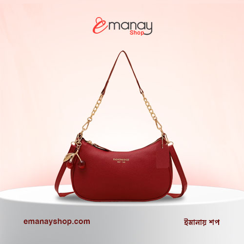Women's retro solid color large capacity shoulder crossbody bag